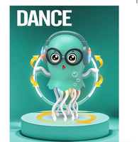 Magic Electric Dancing Jellyfish Toy with Led Light and Music,Playful Automatic Steer Crawling Dancing Jellyfish with Smart Tentacle Explorer,Dancing Octopus Toy Tummy Time Baby Toys