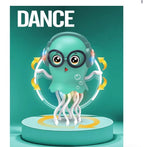 Magic Electric Dancing Jellyfish Toy with Led Light and Music,Playful Automatic Steer Crawling Dancing Jellyfish with Smart Tentacle Explorer,Dancing Octopus Toy Tummy Time Baby Toys
