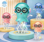 Magic Electric Dancing Jellyfish Toy with Led Light and Music,Playful Automatic Steer Crawling Dancing Jellyfish with Smart Tentacle Explorer,Dancing Octopus Toy Tummy Time Baby Toys
