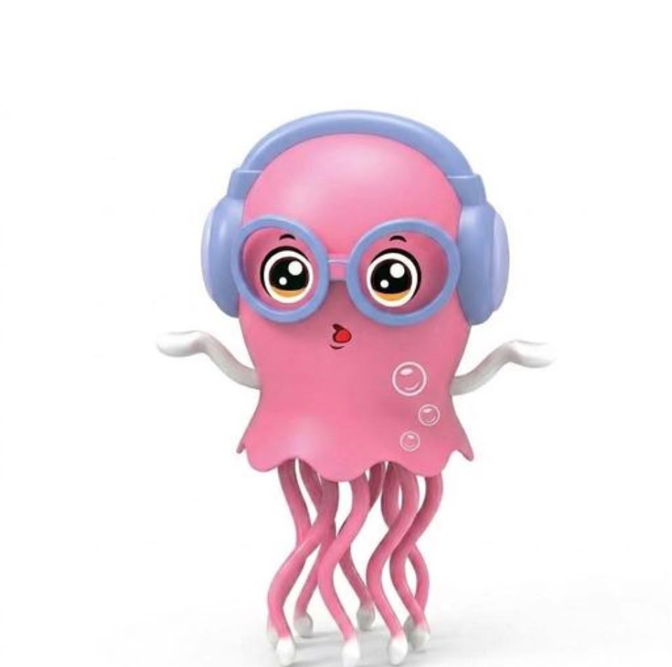 Magic Electric Dancing Jellyfish Toy with Led Light and Music,Playful Automatic Steer Crawling Dancing Jellyfish with Smart Tentacle Explorer,Dancing Octopus Toy Tummy Time Baby Toys